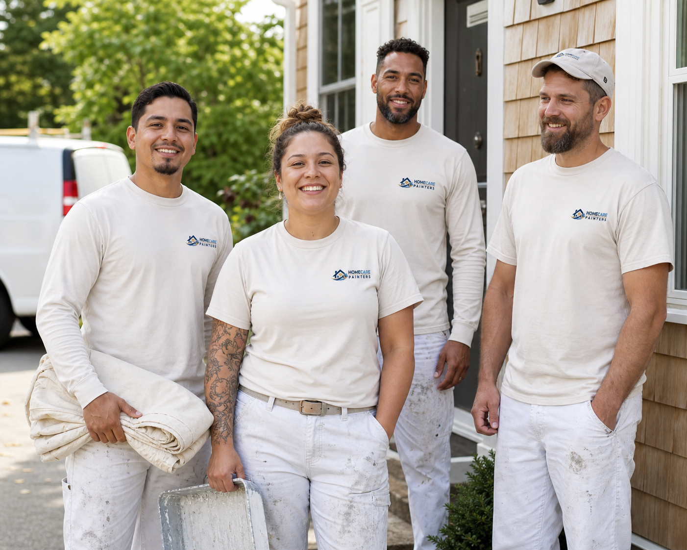 HomeCare Painters local team focused on careful workmanship