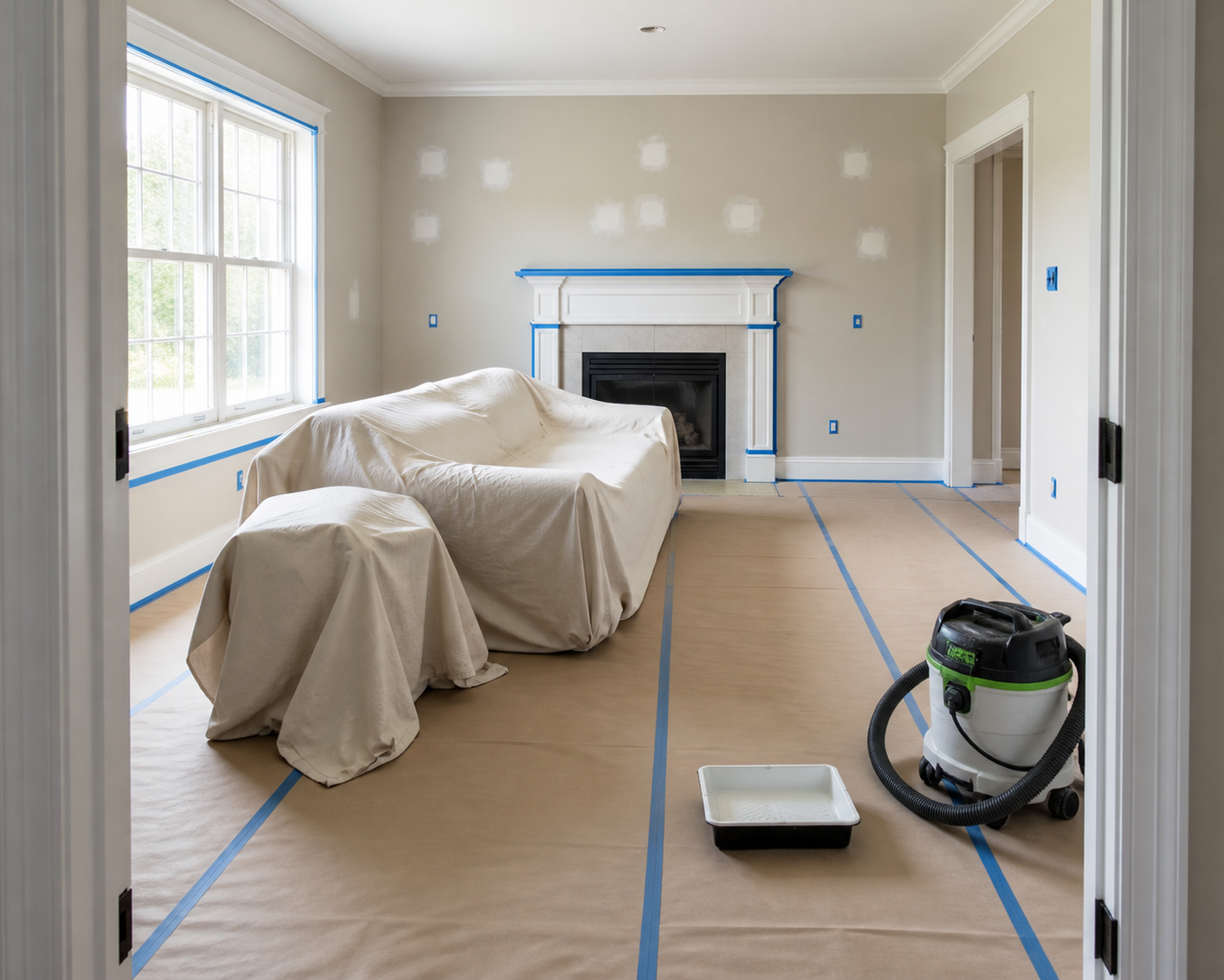 HomeCare Painters organized residential painting process